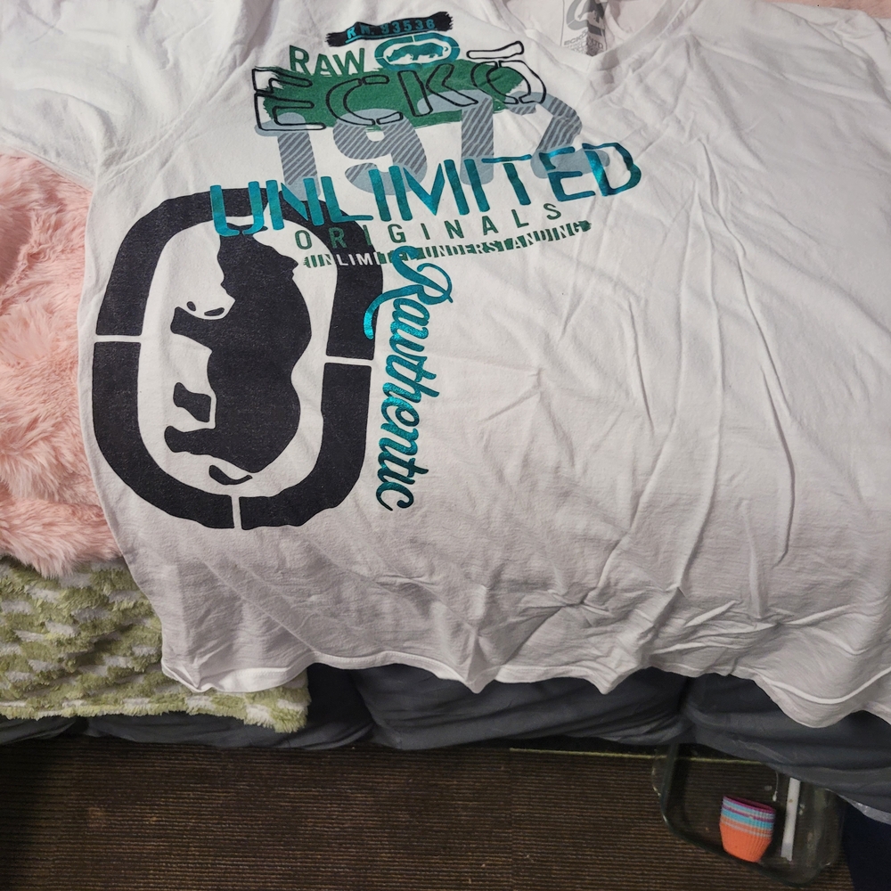 Echo White Graphic Tee